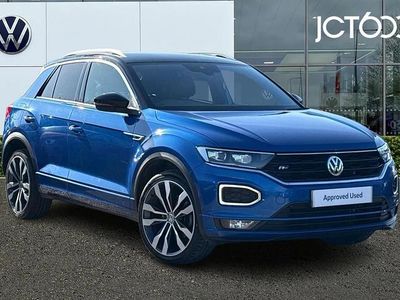 Used VW T-Roc R-line 150 HP (110 kW) 2020 Blue SUV