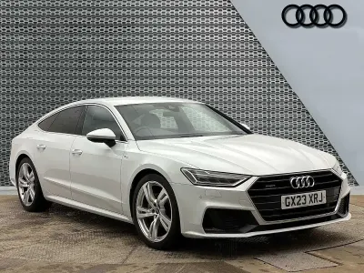 Usado Audi A7 S-Line 245 CV (180 kW) 2023 Blanco Berlina