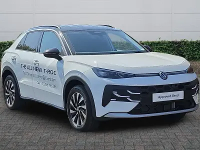 New VW T-Roc Life 2026 Pure white SUV