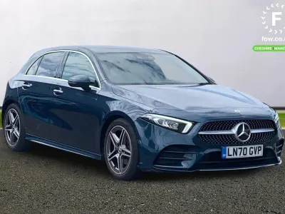 Used Mercedes A200 AMG Line Premium 163 HP (119 kW) 2020 Blue Hatchback