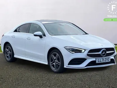 Used Mercedes CLA250e AMG Line Premium Plus 2022 White Coupe
