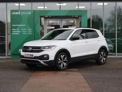 Used VW T-Cross Black Edition 110 HP (80 kW) 2023 White SUV