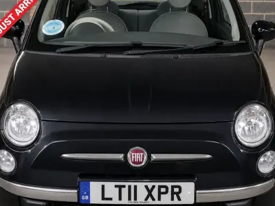 Used Fiat 500 Lounge 85 HP (62 kW) 2011 Black Hatchback