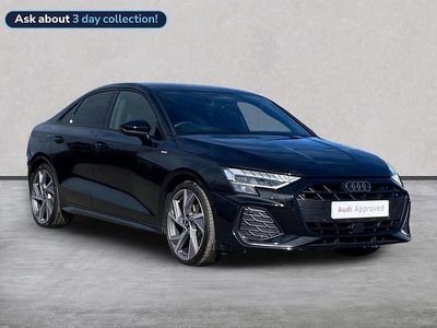 Used Audi A3 Black Edition 150 HP (110 kW) 2025 Black Sedan