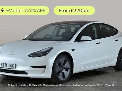White Used 2021 Tesla Model 3 Standard Range Plus Sedan | £17,904 (Fair price)