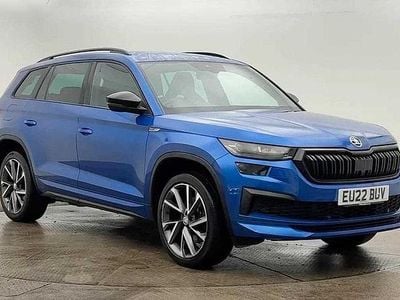Used Skoda Kodiaq SportLine 187 HP (137 kW) 2022 Race blue metallic SUV