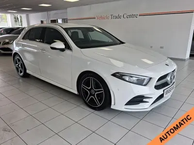 Used Mercedes A180 AMG Line Premium 116 HP (85 kW) 2019 White Hatchback