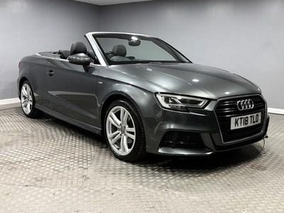 Used Audi A3 Cabriolet S-Line 150 HP (110 kW) 2018 Grey Cabriolet