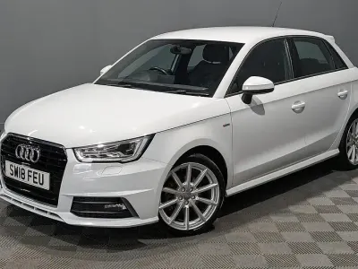 Used Audi A1 Sportback S-Line 125 HP (91 kW) 2018 White Hatchback