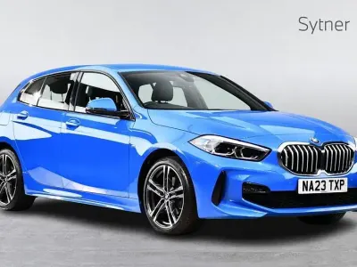 Used BMW 118 M Sport 134 HP (98 kW) 2023 Blue Hatchback