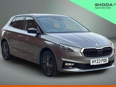 Used Skoda Fabia Colour Edition 94 HP (69 kW) 2023 Graphite grey metallic body / black magic pearl effect roof Hatchback