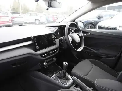 Used Skoda Fabia Design Edition 79 HP (58 kW) 2025 Race blue metallic black magic pearl effect Hatchback
