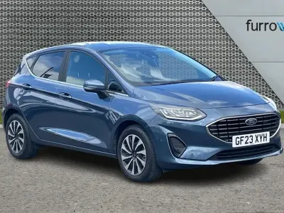 Used Ford Fiesta Titanium 123 HP (90 kW) 2023 Blue Hatchback