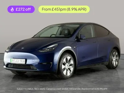 Used Tesla Model Y Long Range AWD 378 kW (514 HP) 2023 Blue SUV