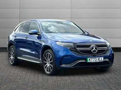 Used Mercedes EQC400 AMG line 300 kW (408 HP) 2023 Spectral blue SUV
