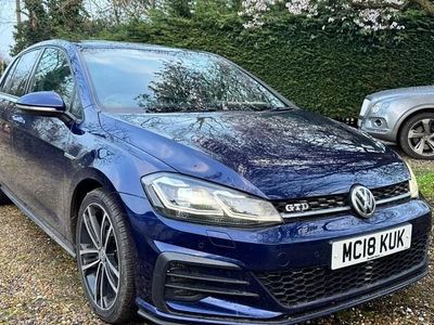 Used VW Golf VII GTD 184 HP (135 kW) 2018 Blue Hatchback