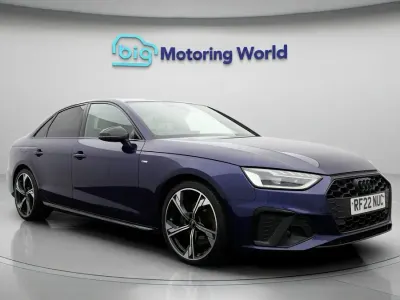 Used Audi A4 Black Edition 150 HP (110 kW) 2022 Blue Sedan
