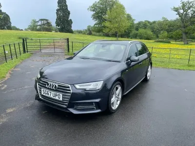 Begagnad Audi A4 S-Line 2017 Blå Kombi