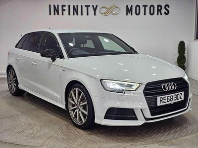 White Used 2018 Audi A3 Sportback Black Edition Hatchback | £13,350 (Fair price)