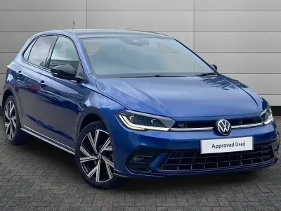 Used VW Polo Black Edition 115 HP (84 kW) 2025 Reef blue with black roof Hatchback