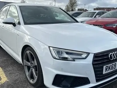 Used Audi A4 Black Edition 150 HP (110 kW) 2019 Ibis white Sedan