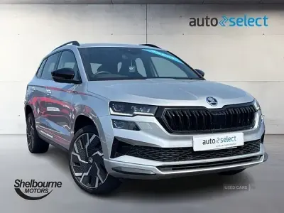 Used Skoda Karoq SportLine 150 HP (110 kW) 2022 Silver SUV