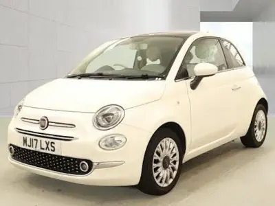 Used Fiat 500 Lounge 69 HP (50 kW) 2017 White Hatchback