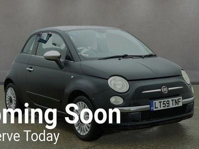 Used Fiat 500 Lounge 69 HP (50 kW) 2009 Black Cabriolet