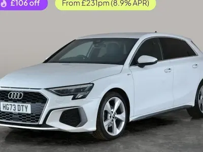 Used Audi A3 Sportback S-Line 150 HP (110 kW) 2023 White Hatchback