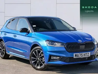 Used Skoda Fabia Monte Carlo 113 HP (83 kW) 2025 Race blue metallic black magic pearl effect Hatchback