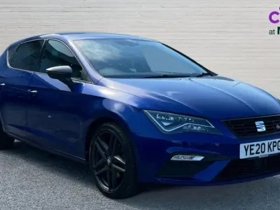 Used Seat Leon Black Edition 130 HP (95 kW) 2020 Blue