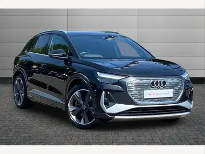 Used Audi Q4 e-tron S-Line 150 kW (204 HP) 2023 Mythos black SUV