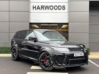 Black Used 2021 Land Rover Range Rover Sport SVR SUV | £59,990 (A bit pricey)