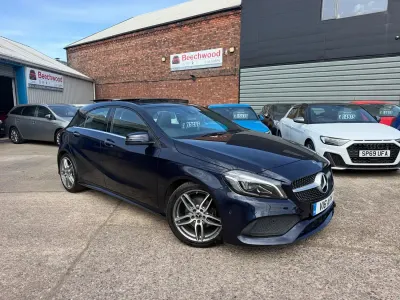 Used Mercedes A200 AMG line 2017 Blue Hatchback