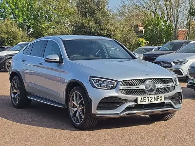 Used Mercedes GLC300 AMG line 2022 Silver Coupe