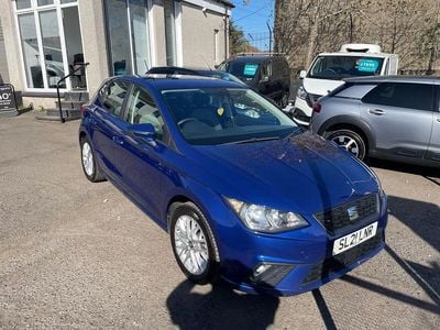Begagnad Seat Ibiza SE Technology 95 HK (69 kW) 2021 Blå Halvkombi