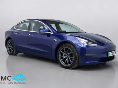 Used Tesla Model 3 Long Range AWD 366 kW (498 HP) 2020 Blue Sedan