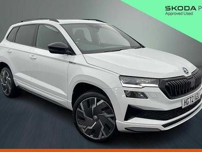 Used Skoda Karoq SportLine 110 HP (80 kW) 2023 Moon white metallic SUV