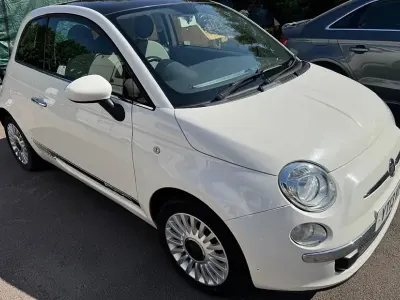 Used Fiat 500 Lounge 69 HP (50 kW) 2013 White Hatchback