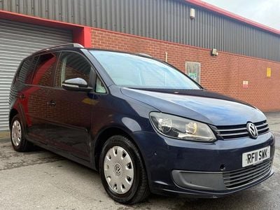 Used VW Touran SE 105 HP (77 kW) 2011 Blue MPV