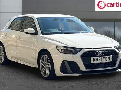 Used Audi A1 Sportback S-Line 95 HP (69 kW) 2021 White Hatchback
