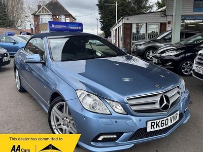 Used Mercedes E350 2010 Blue Cabriolet