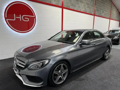 Used Mercedes C220 AMG line 170 HP (125 kW) 2018 Grey Sedan