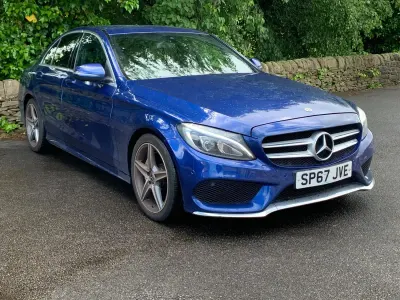 Used Mercedes C200 AMG line 2017 Blue Sedan