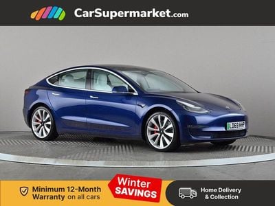Blue Used 2019 Tesla Model 3 Performance Sedan | £19,197 (Good price)