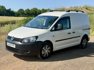 Used VW Caddy 102 HP (75 kW) 2012 White MPV