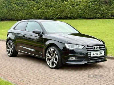 Used Audi A3 110 HP (80 kW) 2015 Black Hatchback