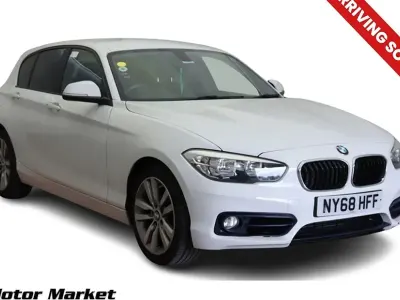 Used BMW 118 Sport Line 136 HP (100 kW) 2018 White Hatchback