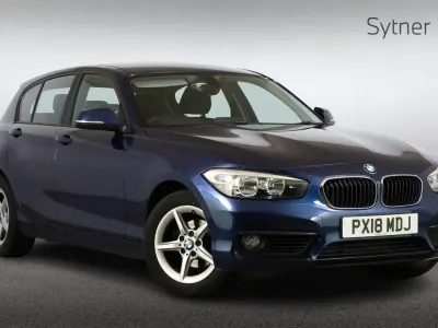 Used BMW 118 134 HP (98 kW) 2018 Blue Hatchback