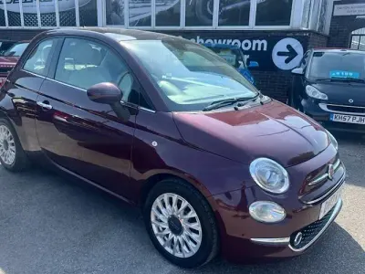 Used Fiat 500 Lounge 69 HP (50 kW) 2017 Red Hatchback